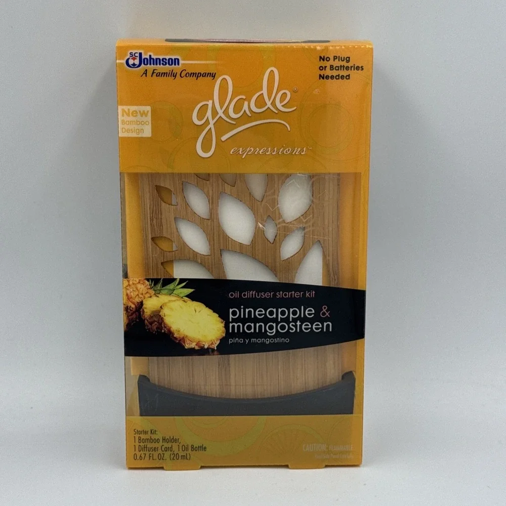 NEW‎ Decorative Glade Bamboo Oil Diffuser Pineapple & Mangosteen